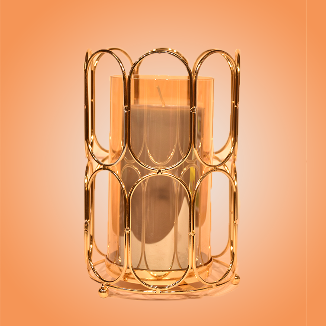 Round Cage Candle Lamp