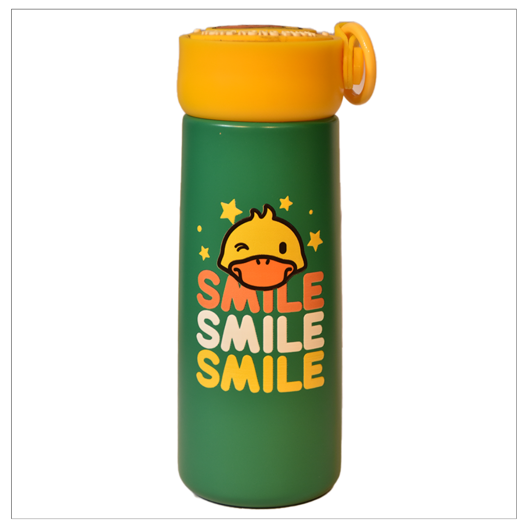 Flask Green-Yellow Water Bottle | School Bag | Pandey Giftwala