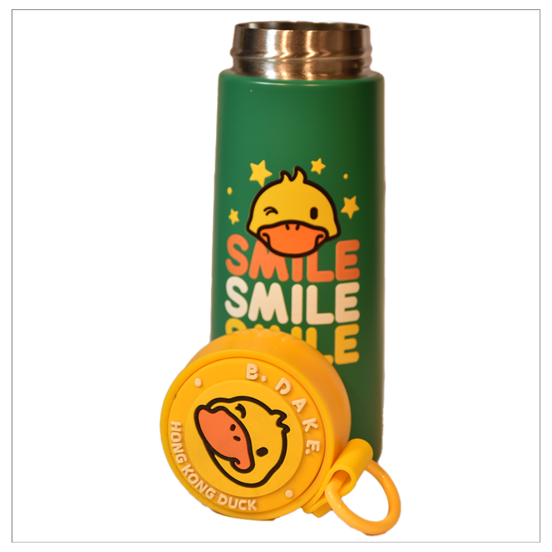 Flask Green-Yellow Water Bottle | School Bag | Pandey Giftwala