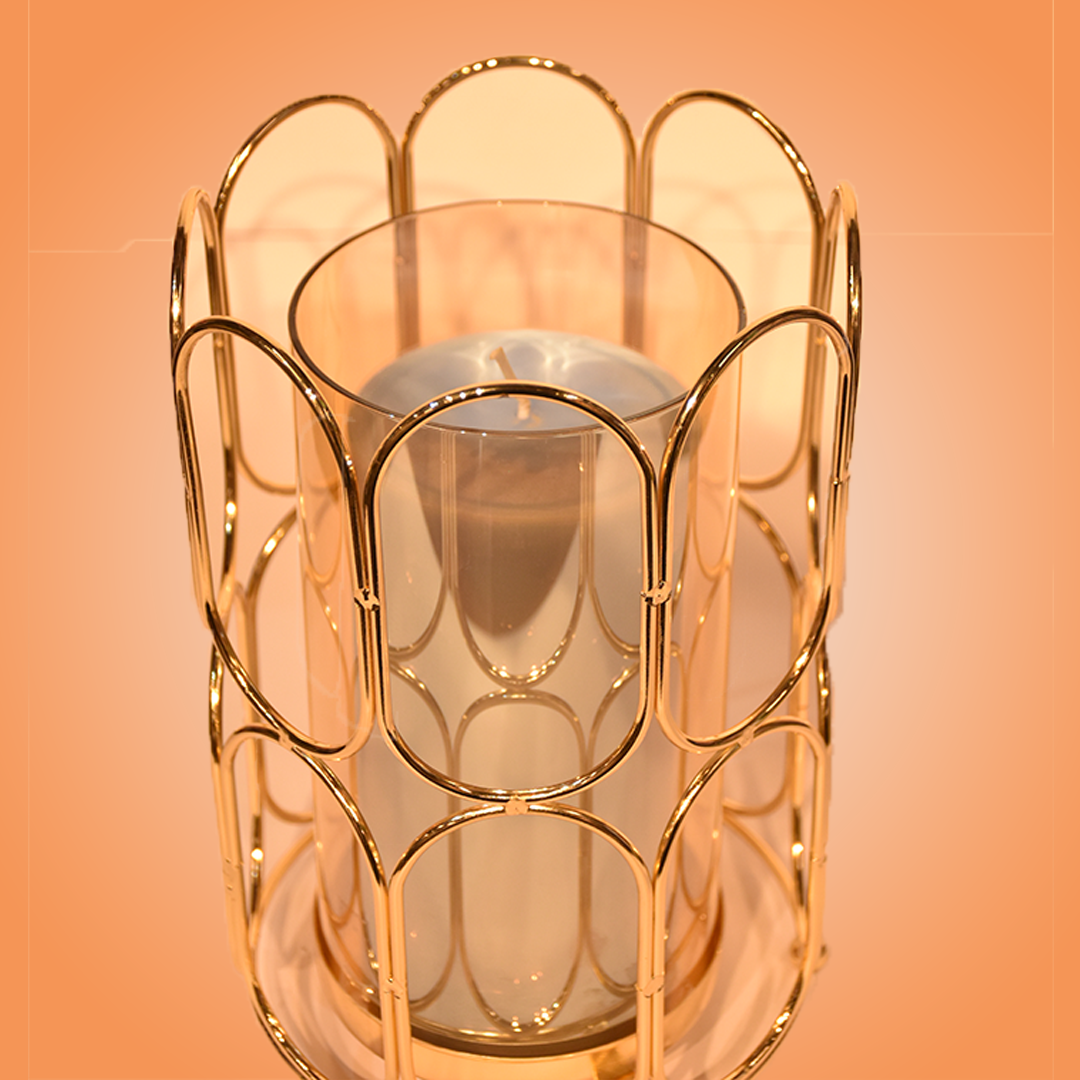 Round Cage Candle Lamp