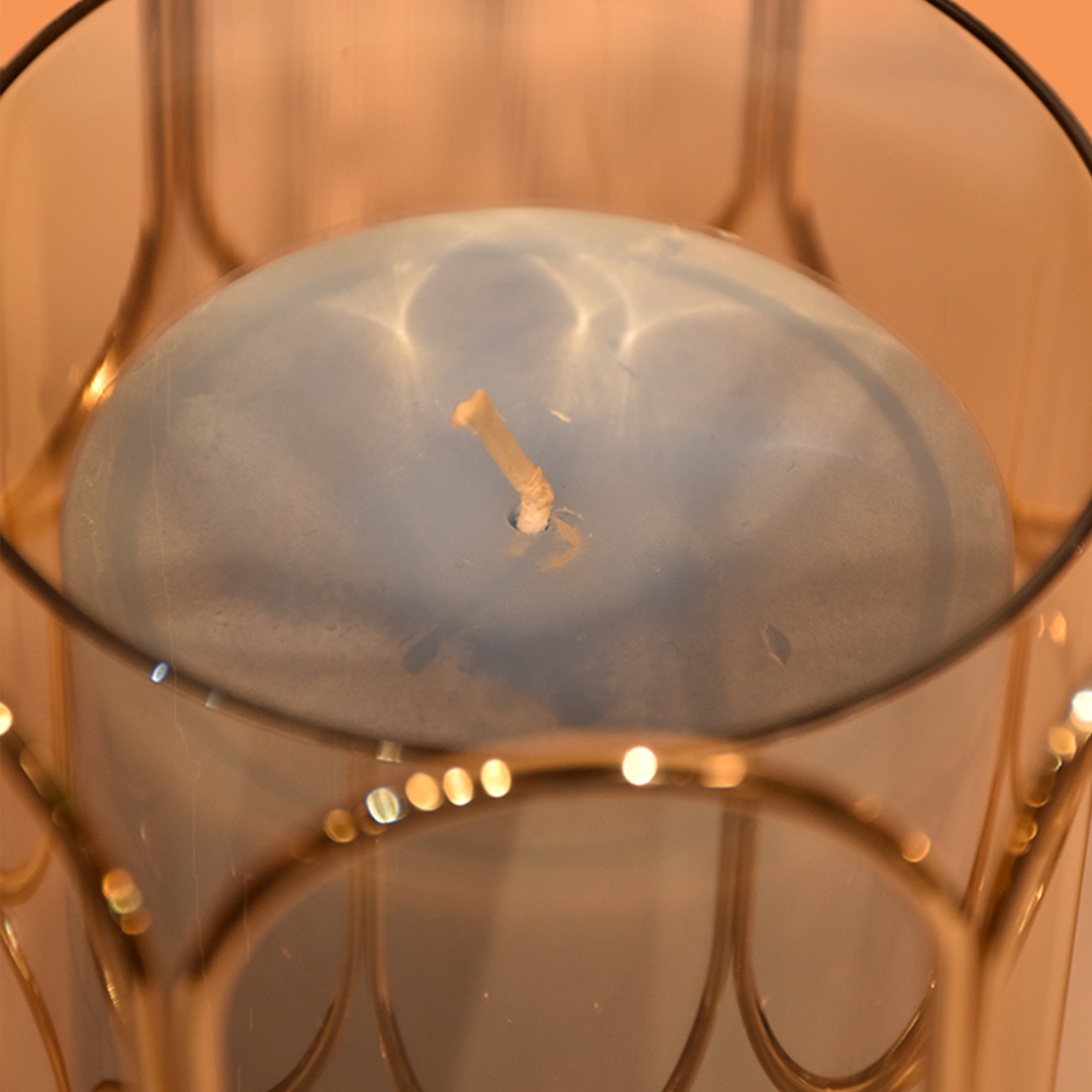 Round Cage Candle Lamp